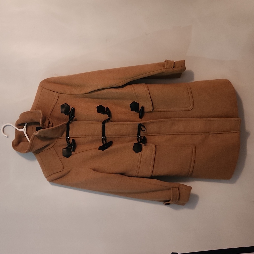 Forever 21 camel coloured knee length pea coat